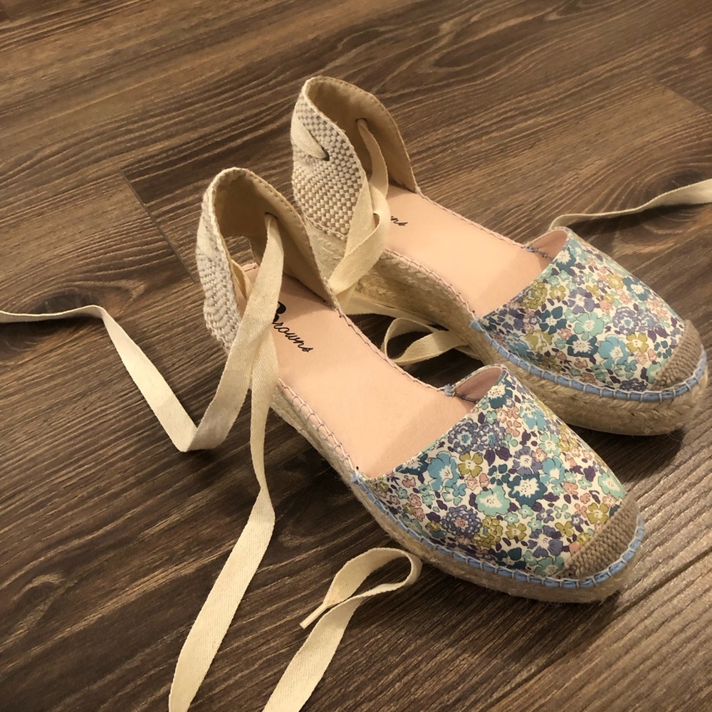 Floral Espadrille Wedges